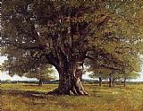 Gustave Courbet Famous Paintings - The Oak at Flagey